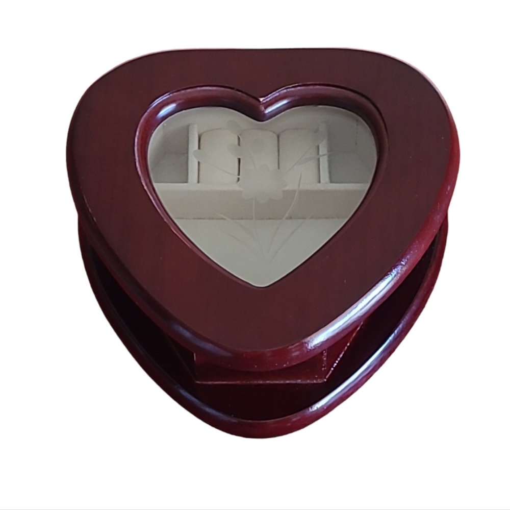 2/$75! Vintage Heart Shaped Jewlery Box
